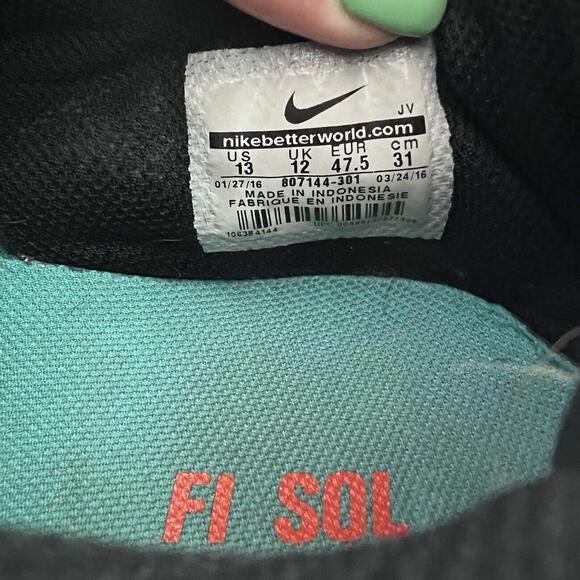 Nike Mens FS Lite Run 3 807144-301 Green Running Shoes Sneakers Size 13 - Picture 10 of 10